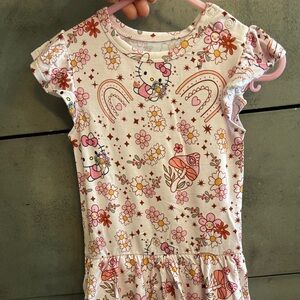 Hello Kitty Boho Floral Bamboo Twirl Dress 2T. NWT. Sold out print